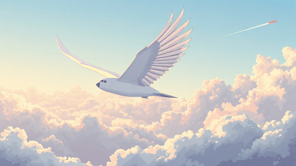 Flying image