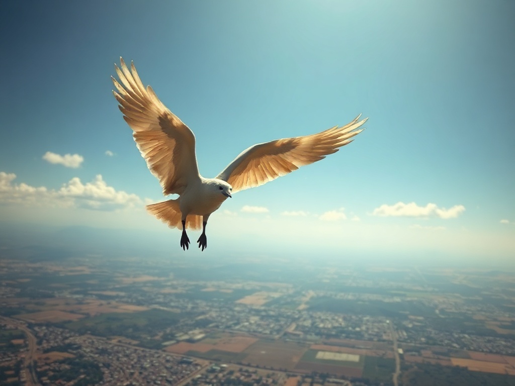 Flying image