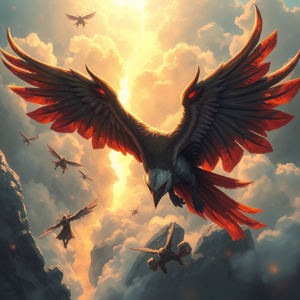 Flying image