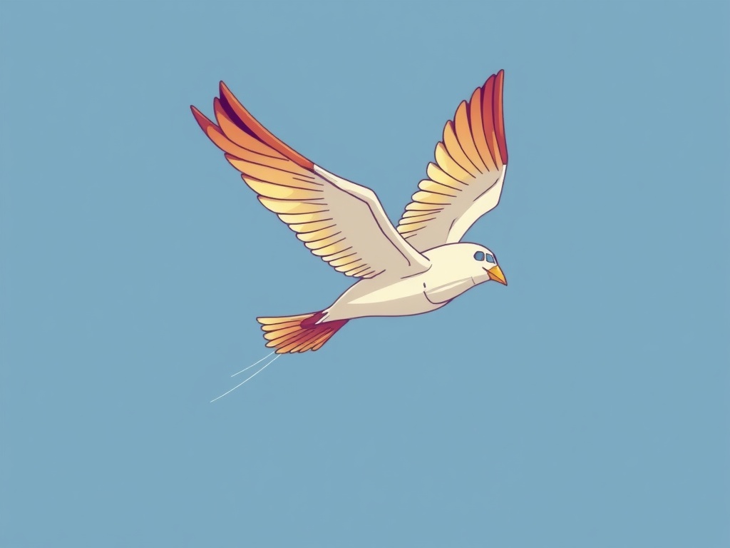 Flying image