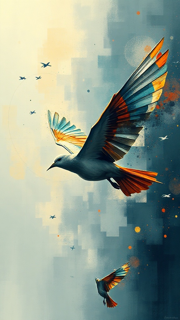 Flying image
