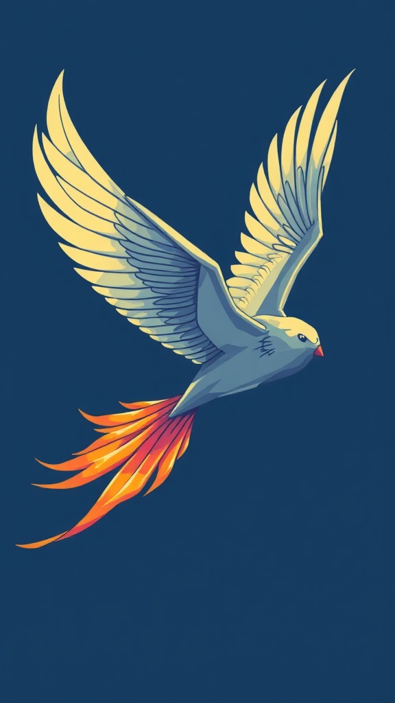 Flying image