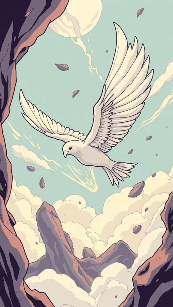 Flying image