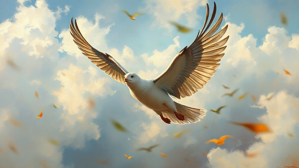 Flying image